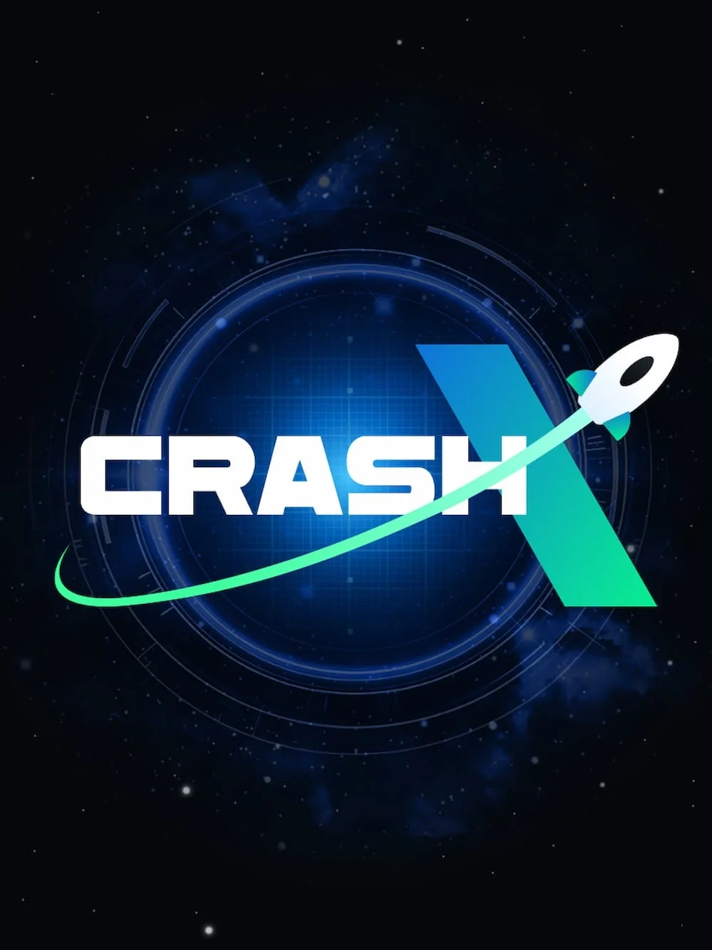 Juego crash de ritmo rápido con diseño impactante y fondo oscuro.